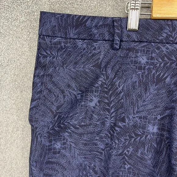 Peter Millar‎ Crown Sport Shorts Mens 38 Floral Blue golf chino pants